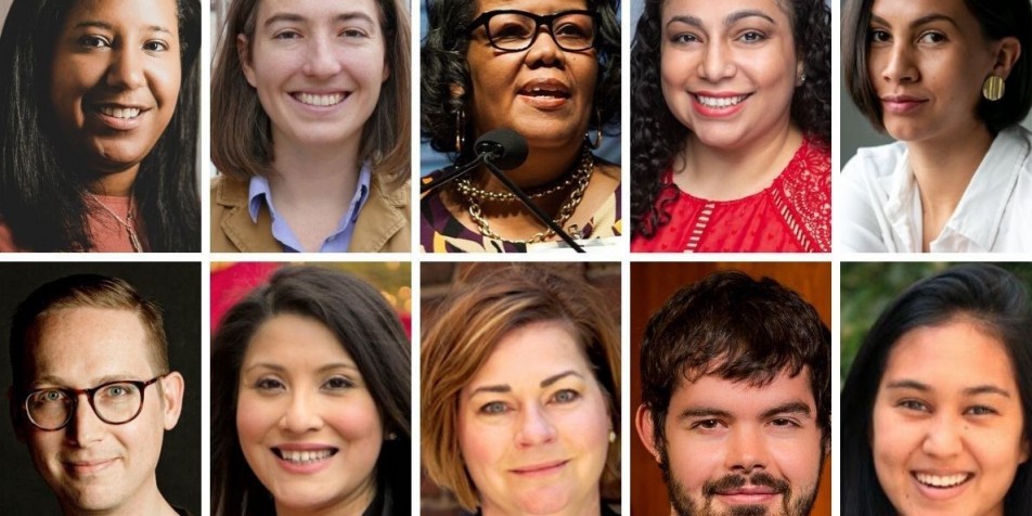 An image of 10 headshots of the chosen candidates named in the article.