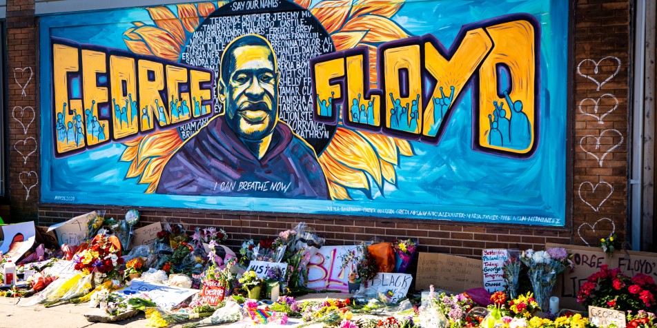 george floyd mural
