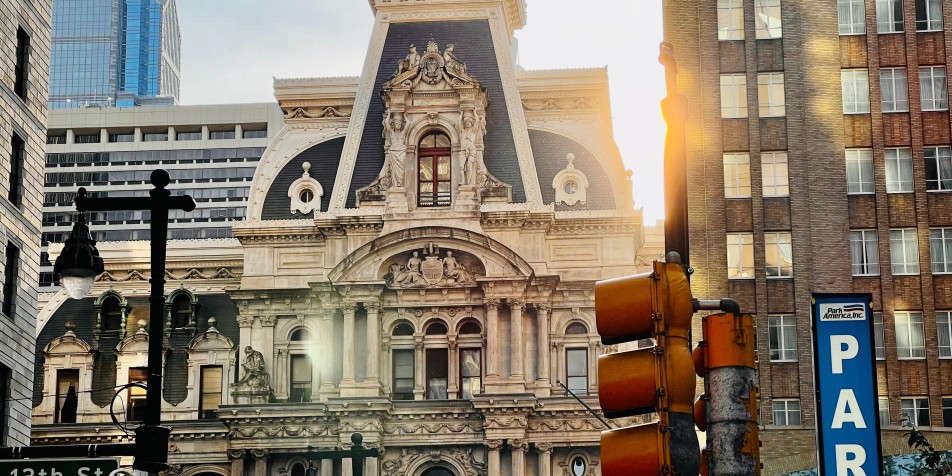 southside of Philadelphia City Hall - photo by Micah Giszack