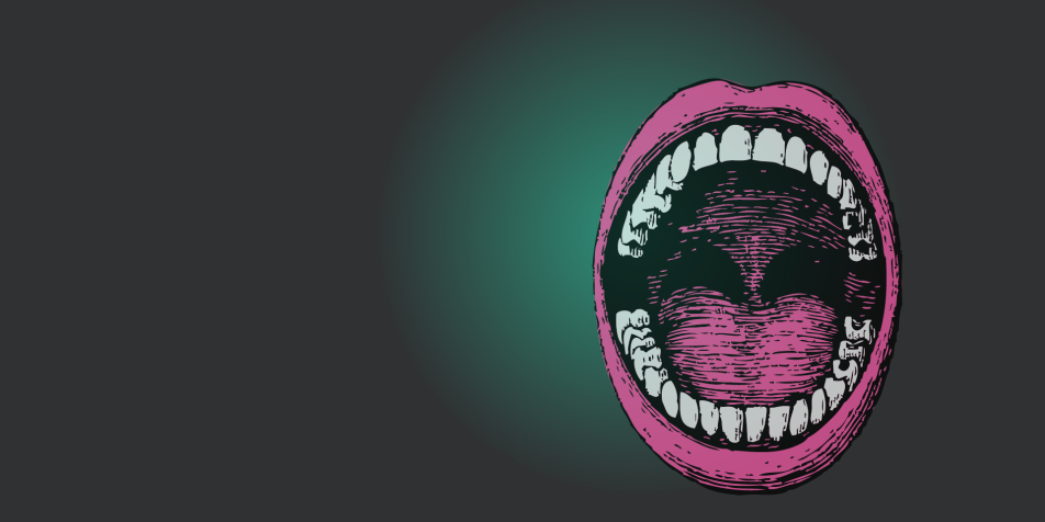 digital art mouth banner