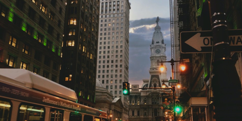 Philadelphia City Hall at night