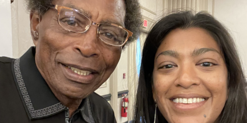 Riya with Henry Montgomery
